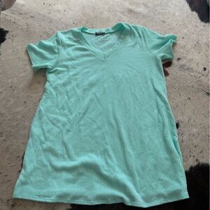 Mint Green Short Sleeve Women's Top